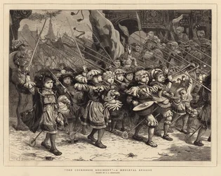 Kukkohevosrykmentti, keskiaikainen jakso